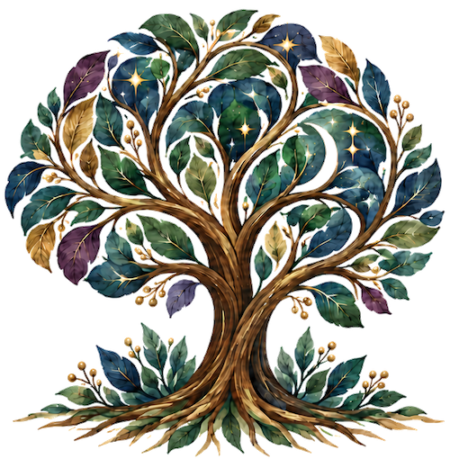 Optimal Brain Neurofeedback, LLC — colorful brain-tree logo
